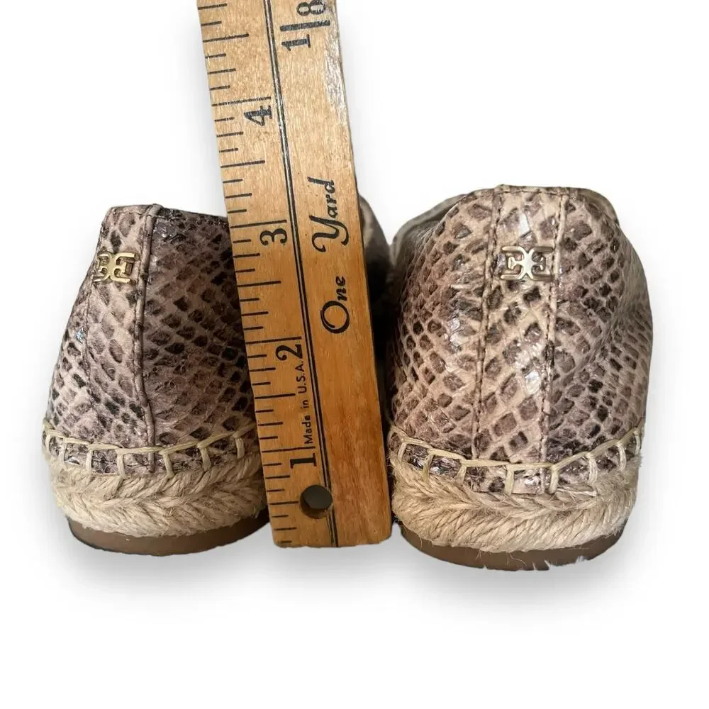 Sam Edelman Kesia leather slip on Espadrille flat loafer NEW